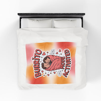 Burrito Mode Activated - Velveteen Plush Blanket