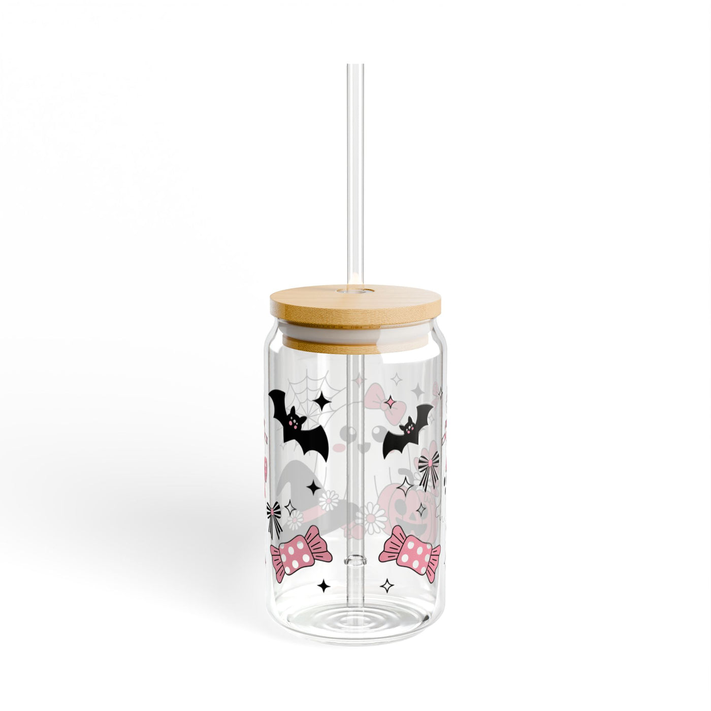 Halloween Themed Sipper Glass 16oz