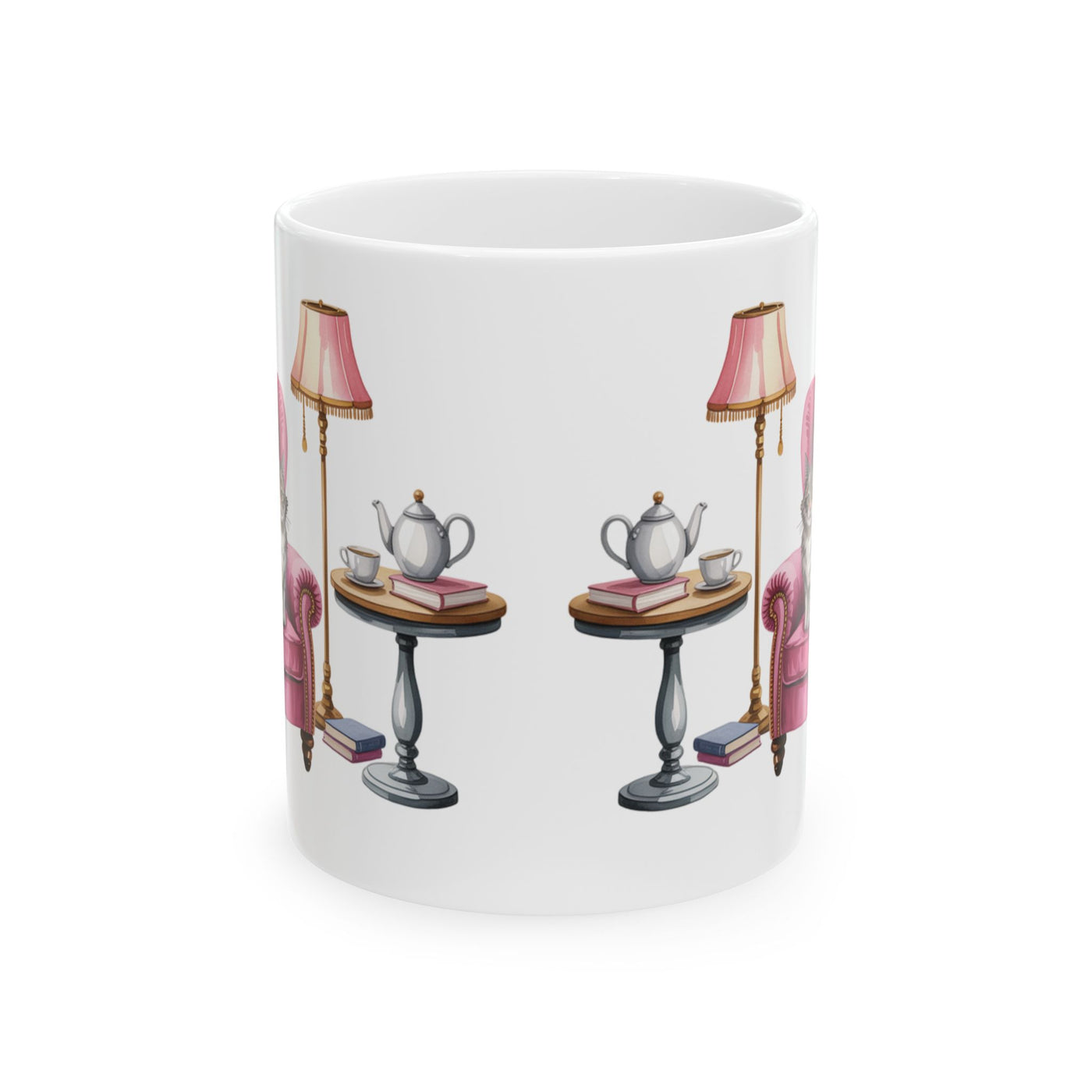 Vintage Cozy Cat - Ceramic Mug