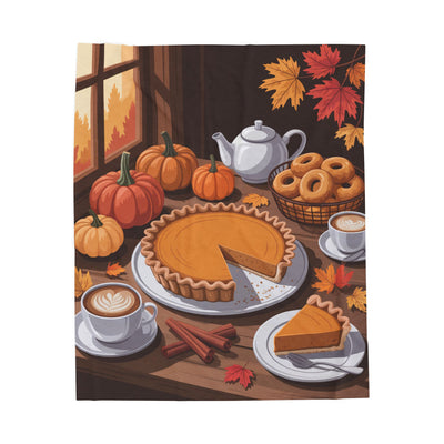 Cozy Fall Plush Velveteen Blanket
