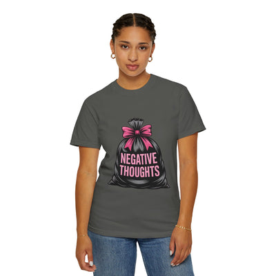 Negative Thoughts Graphic T-Shirt, Unisex Tee for Mental Health Awareness, Casual Gift for Friends, Self-Care Reminder, Motivational Fashion