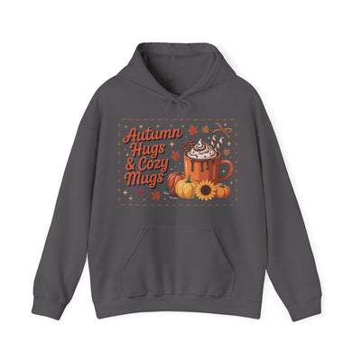 Autumn Hugs & Cozy Mugs Hoodie - Cozy Unisex Sweatshirt