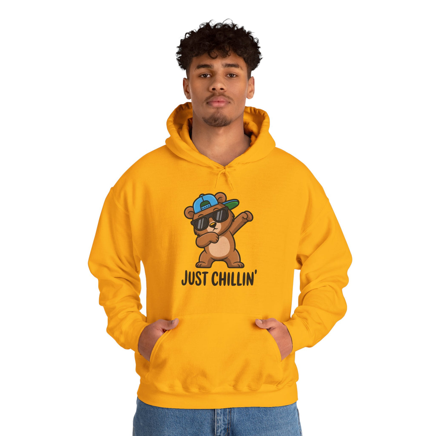 Chillin' Bear Hoodie - Cozy Unisex Sweatshirt