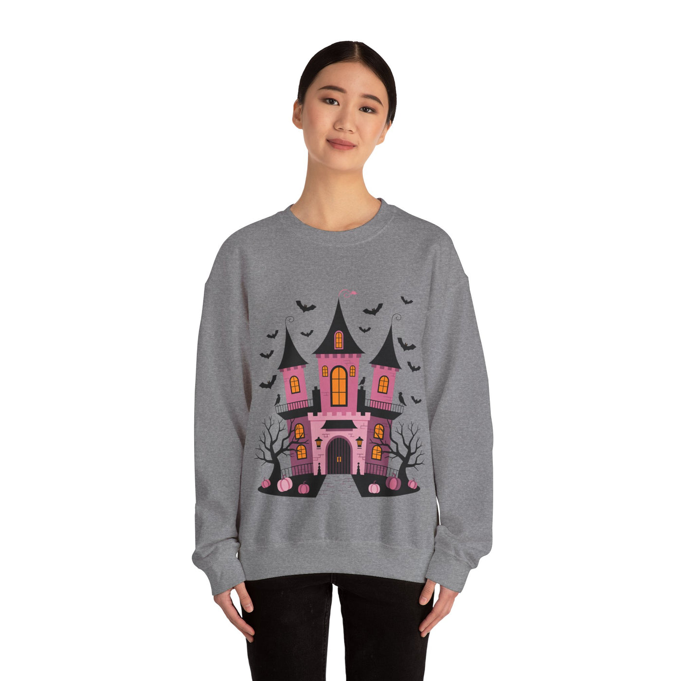 Haunted House Crewneck Sweatshirt