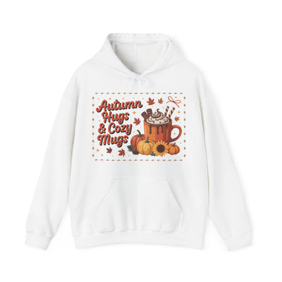Autumn Hugs & Cozy Mugs Hoodie - Cozy Unisex Sweatshirt