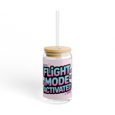 Flight Mode Activated - 16oz Sipper Glass