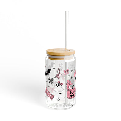 Halloween Themed Sipper Glass 16oz