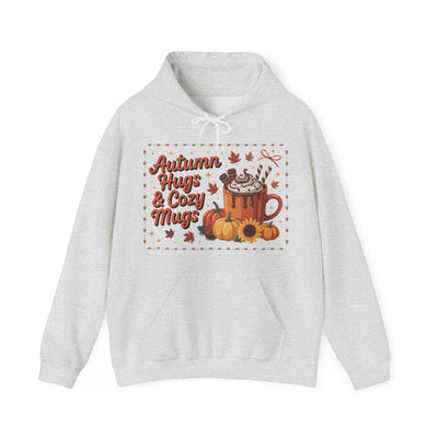 Autumn Hugs & Cozy Mugs Hoodie - Cozy Unisex Sweatshirt