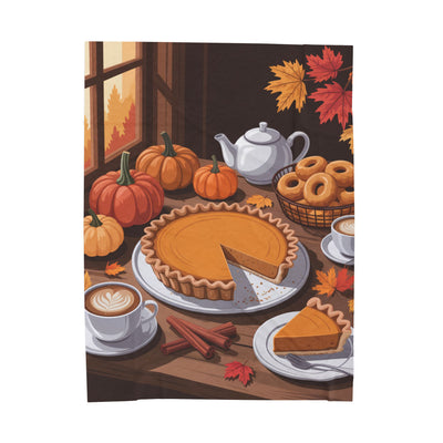 Cozy Fall Plush Velveteen Blanket