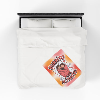 Burrito Mode Activated - Velveteen Plush Blanket