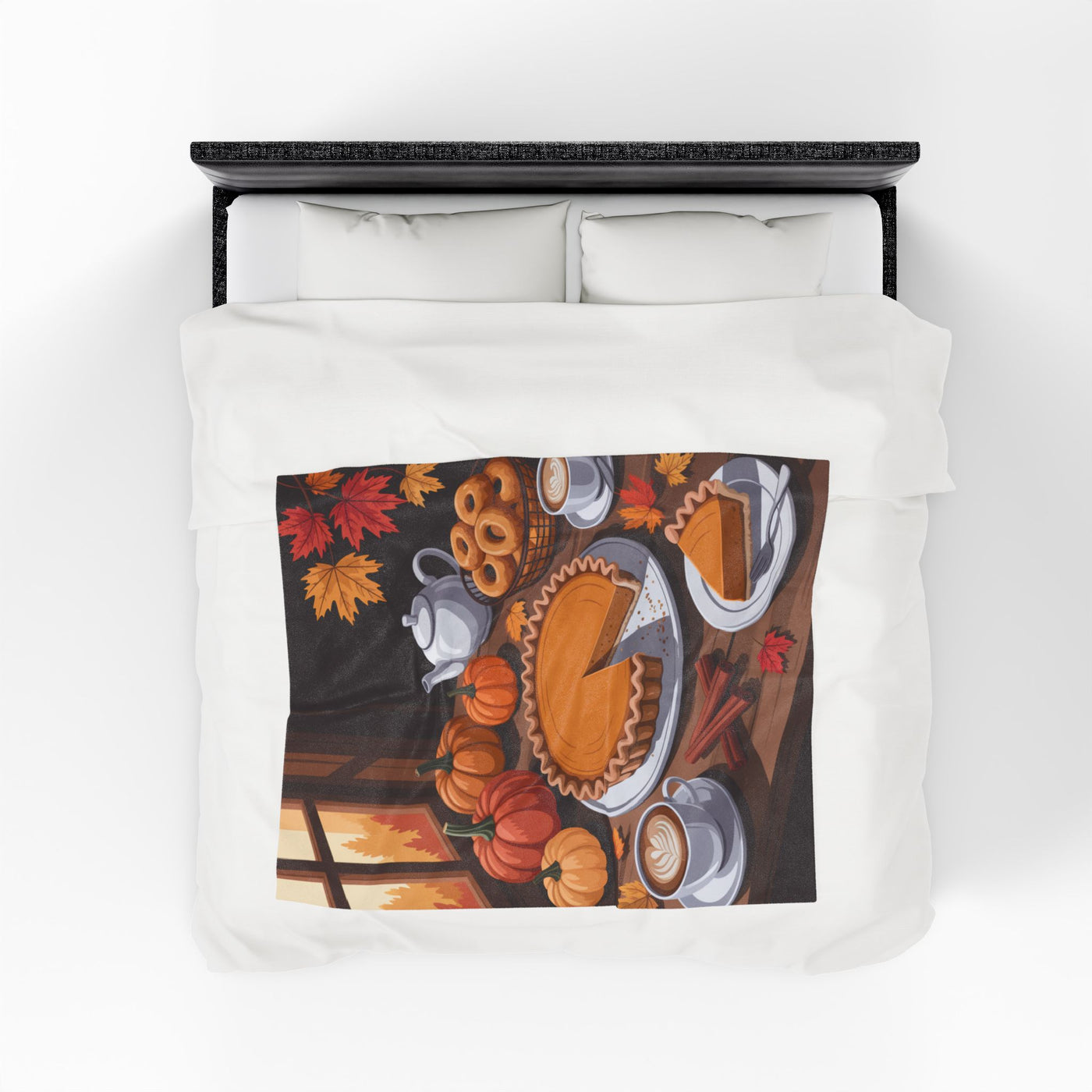 Cozy Fall Plush Velveteen Blanket