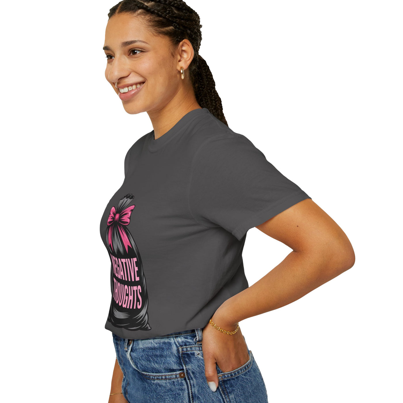 Negative Thoughts Graphic T-Shirt, Unisex Tee for Mental Health Awareness, Casual Gift for Friends, Self-Care Reminder, Motivational Fashion