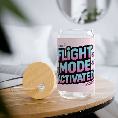 Flight Mode Activated - 16oz Sipper Glass