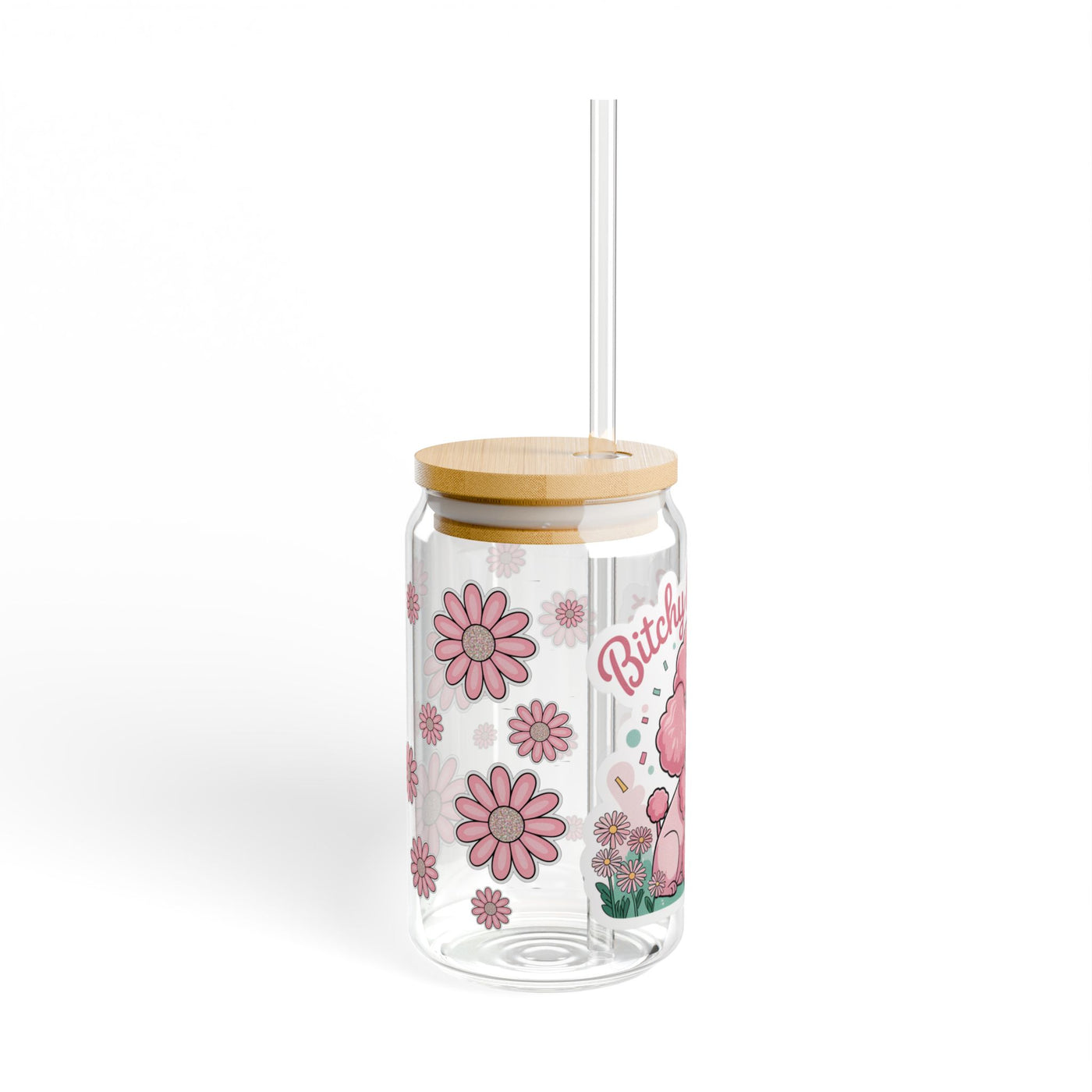 Bitchy But Cute – 16oz Sipper Glass