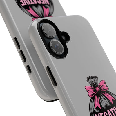 Negative Thoughts Phone Case, Tough Cases for Mental Wellness, Inspirational Gift, Motivational Phone Cover, Positive Vibes Protection