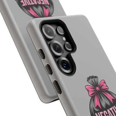 Negative Thoughts Phone Case, Tough Cases for Mental Wellness, Inspirational Gift, Motivational Phone Cover, Positive Vibes Protection
