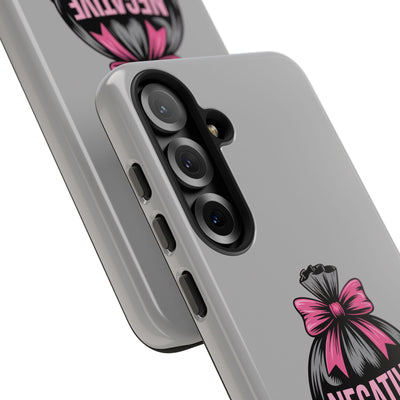 Negative Thoughts Phone Case, Tough Cases for Mental Wellness, Inspirational Gift, Motivational Phone Cover, Positive Vibes Protection