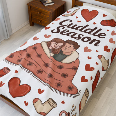Cuddle Season - Velveteen Plush Blanket