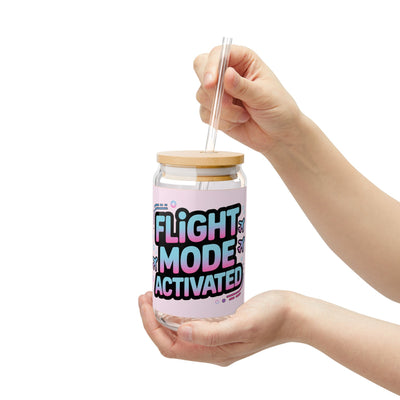 Flight Mode Activated - 16oz Sipper Glass