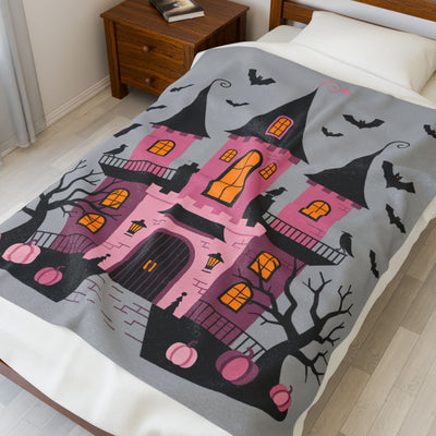 Halloween Themed Velveteen Plush Blanket