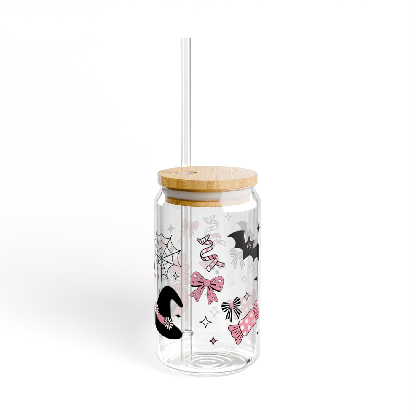 Halloween Themed Sipper Glass 16oz