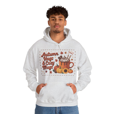 Autumn Hugs & Cozy Mugs Hoodie - Cozy Unisex Sweatshirt
