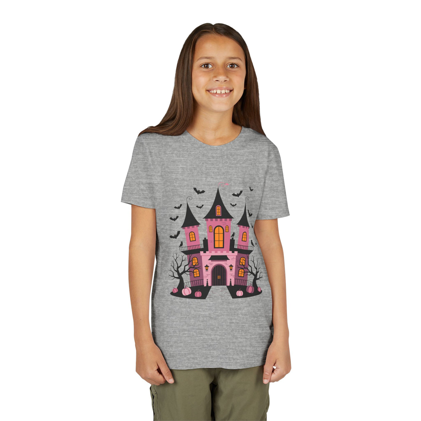 Halloween Haunted House Youth Tee