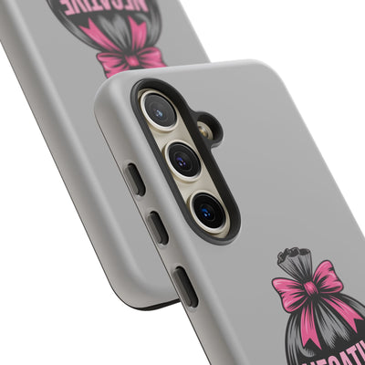 Negative Thoughts Phone Case, Tough Cases for Mental Wellness, Inspirational Gift, Motivational Phone Cover, Positive Vibes Protection
