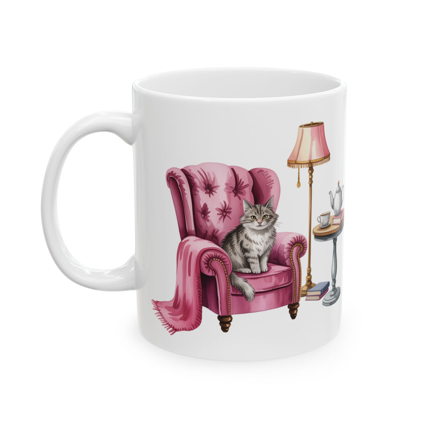 Vintage Cozy Cat - Ceramic Mug