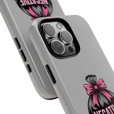 Negative Thoughts Phone Case, Tough Cases for Mental Wellness, Inspirational Gift, Motivational Phone Cover, Positive Vibes Protection