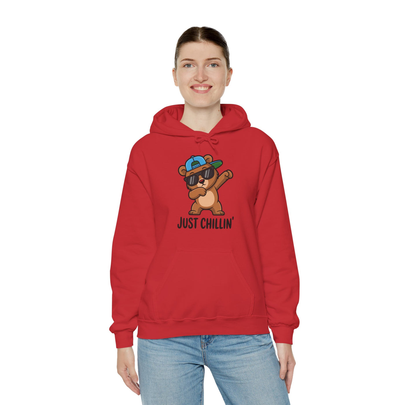 Chillin' Bear Hoodie - Cozy Unisex Sweatshirt
