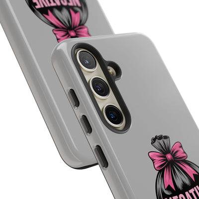 Negative Thoughts Phone Case, Tough Cases for Mental Wellness, Inspirational Gift, Motivational Phone Cover, Positive Vibes Protection