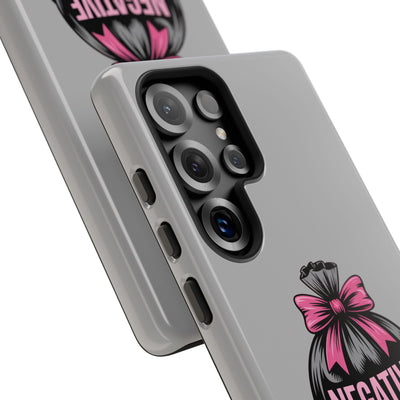 Negative Thoughts Phone Case, Tough Cases for Mental Wellness, Inspirational Gift, Motivational Phone Cover, Positive Vibes Protection