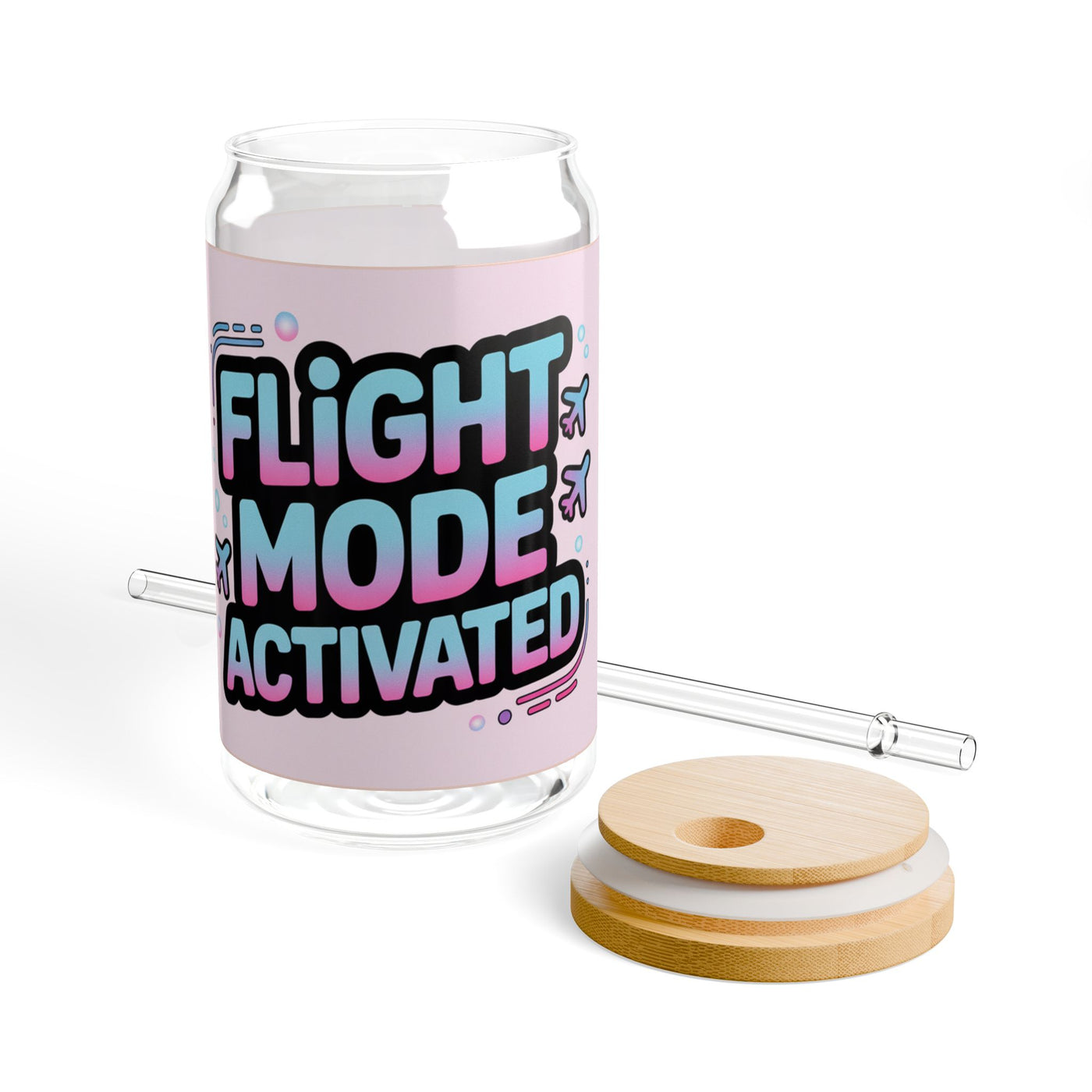 Flight Mode Activated - 16oz Sipper Glass