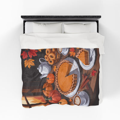 Cozy Fall Plush Velveteen Blanket