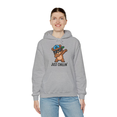 Chillin' Bear Hoodie - Cozy Unisex Sweatshirt