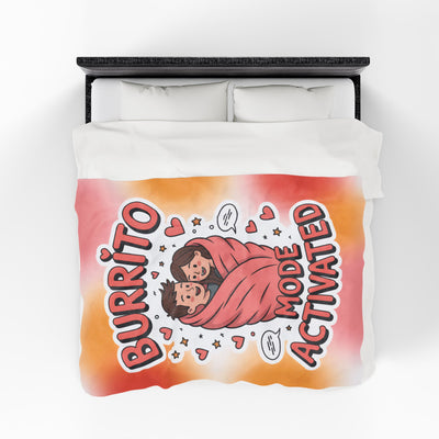 Burrito Mode Activated - Velveteen Plush Blanket