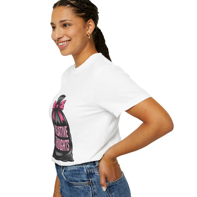 Negative Thoughts Graphic T-Shirt, Unisex Tee for Mental Health Awareness, Casual Gift for Friends, Self-Care Reminder, Motivational Fashion