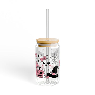 Halloween Themed Sipper Glass 16oz