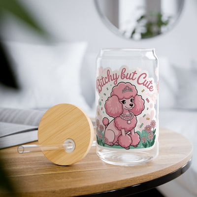 Bitchy But Cute – 16oz Sipper Glass