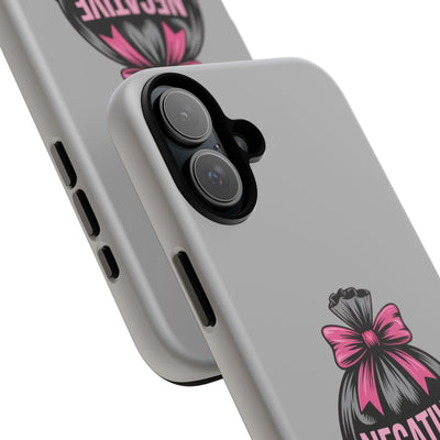 Negative Thoughts Phone Case, Tough Cases for Mental Wellness, Inspirational Gift, Motivational Phone Cover, Positive Vibes Protection