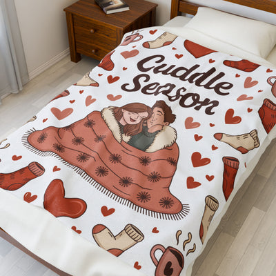 Cuddle Season - Velveteen Plush Blanket